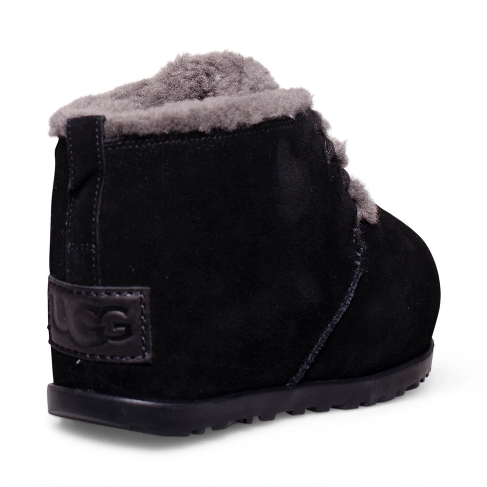 UGG Pumped Lace Up Black Boots - Women's - Picture 3 of 9